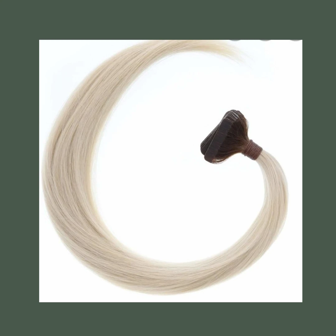 Platinum Root Shadow Tape-In Human Hair Extensions