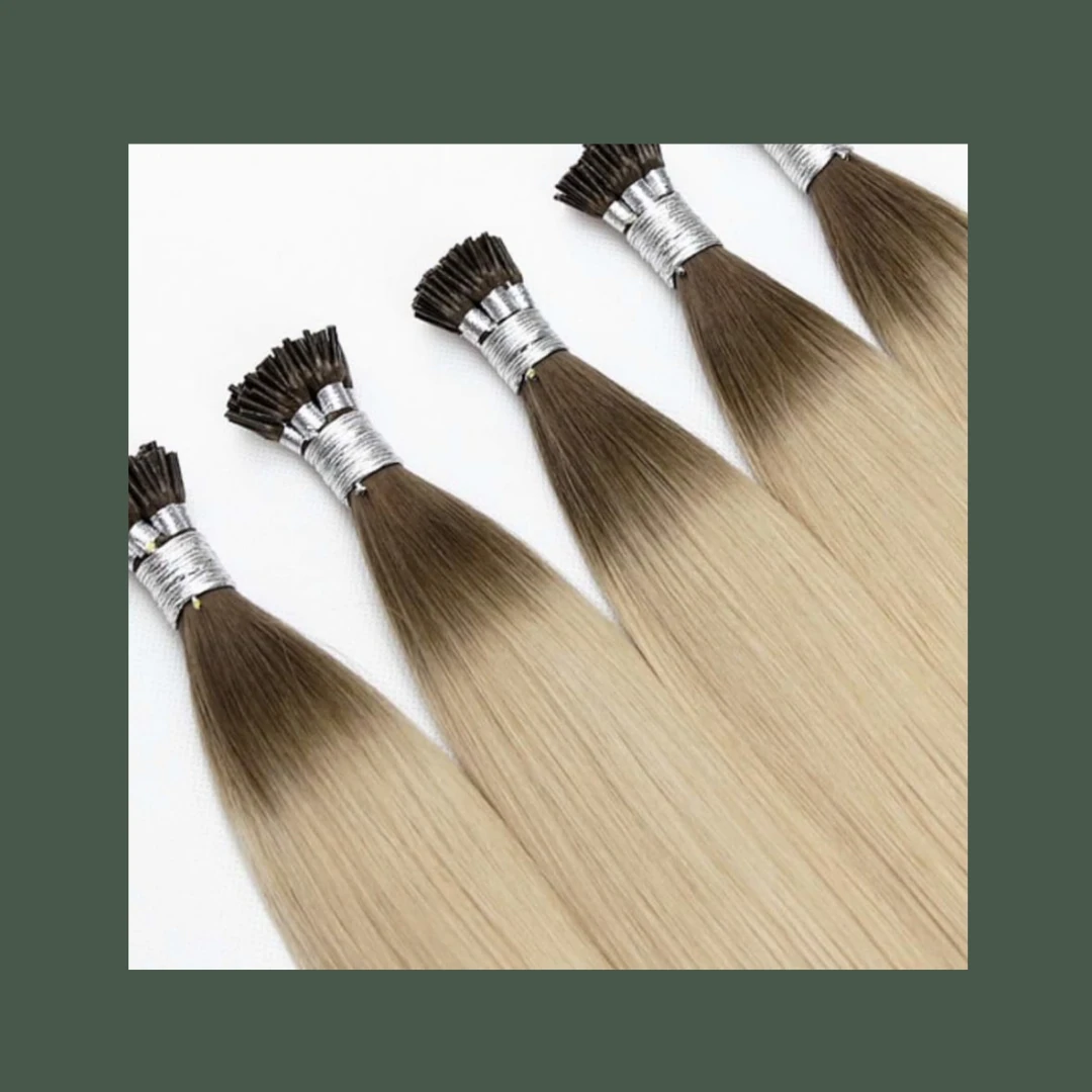 European Platinum Root Shadow I-Tip Hair Extensions