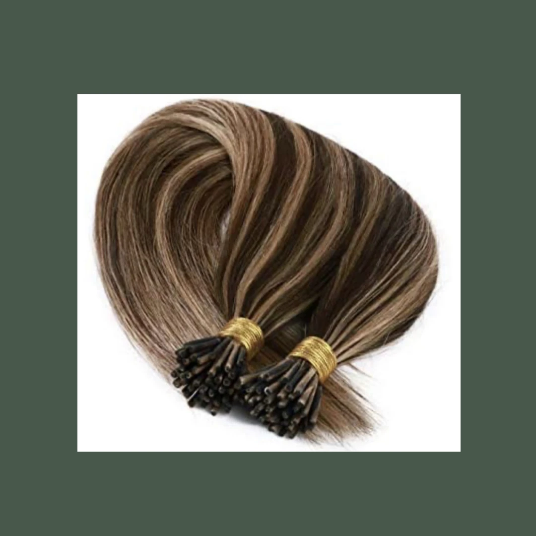 I Tips Human Hair Caramel Piano Blend
