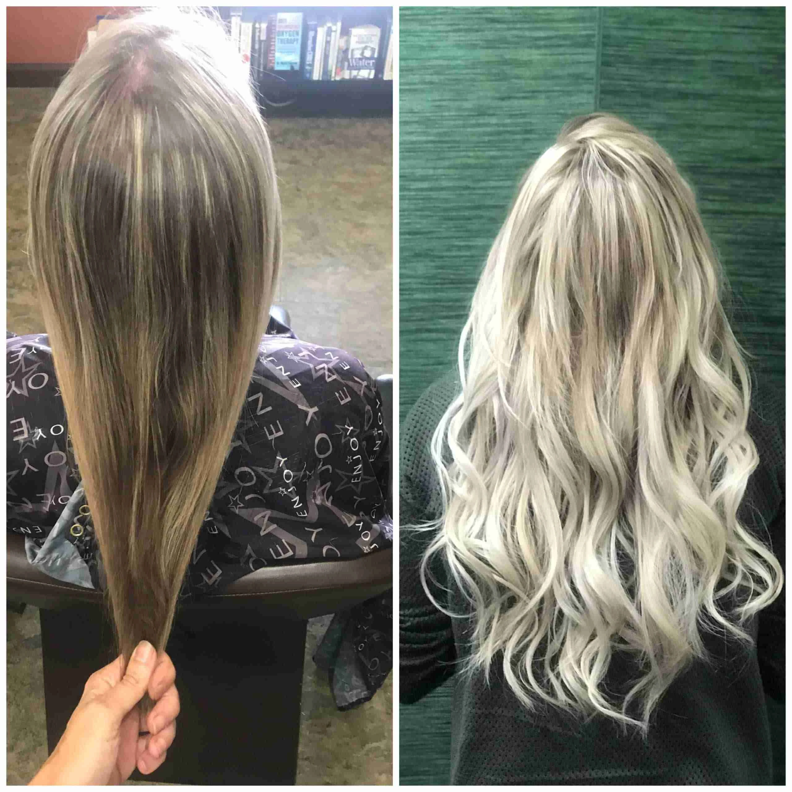 Cool Ash Blonde Micro Link Hair Extensions image 16