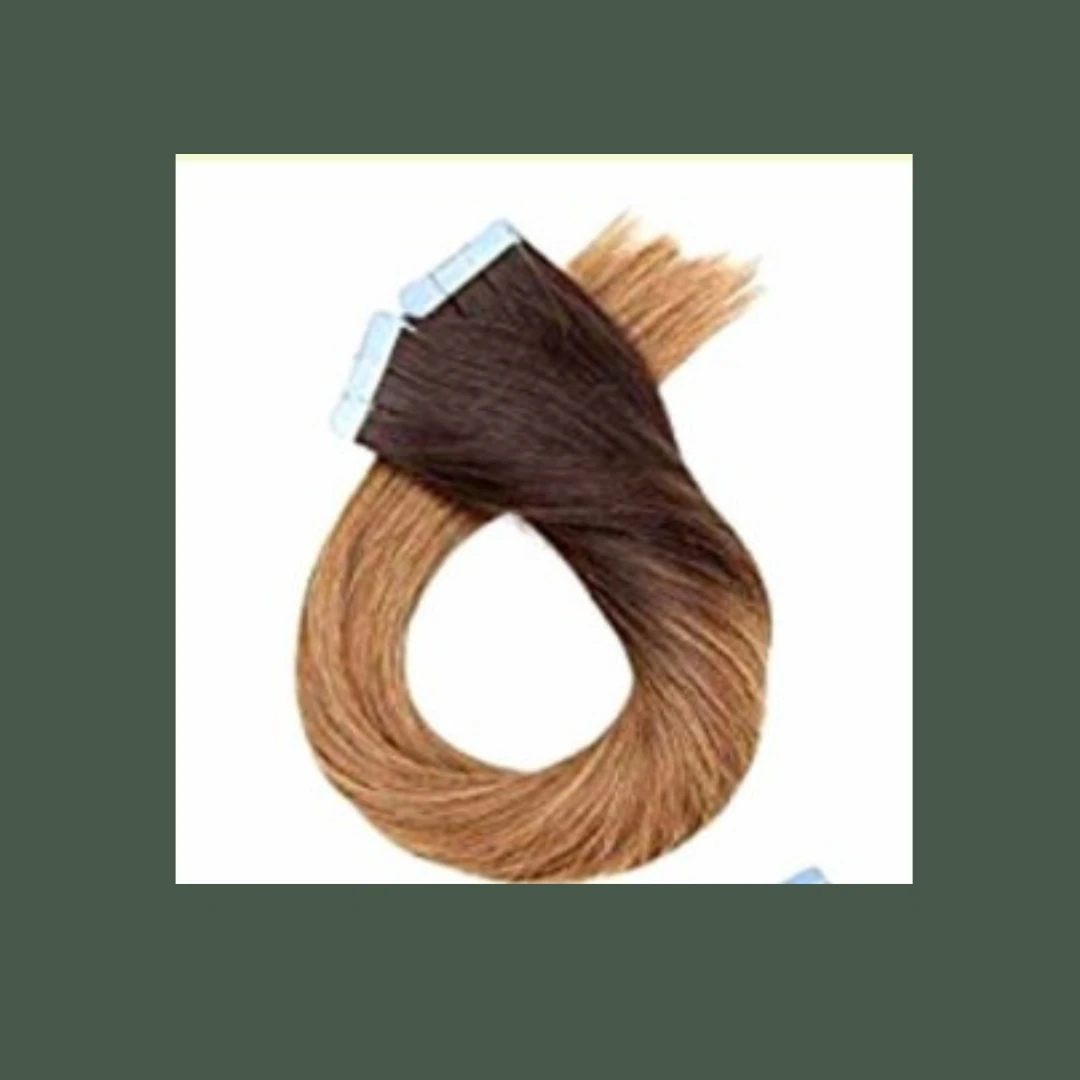 Tape-in Human Hair Extensions Shadow Root Bayalage
